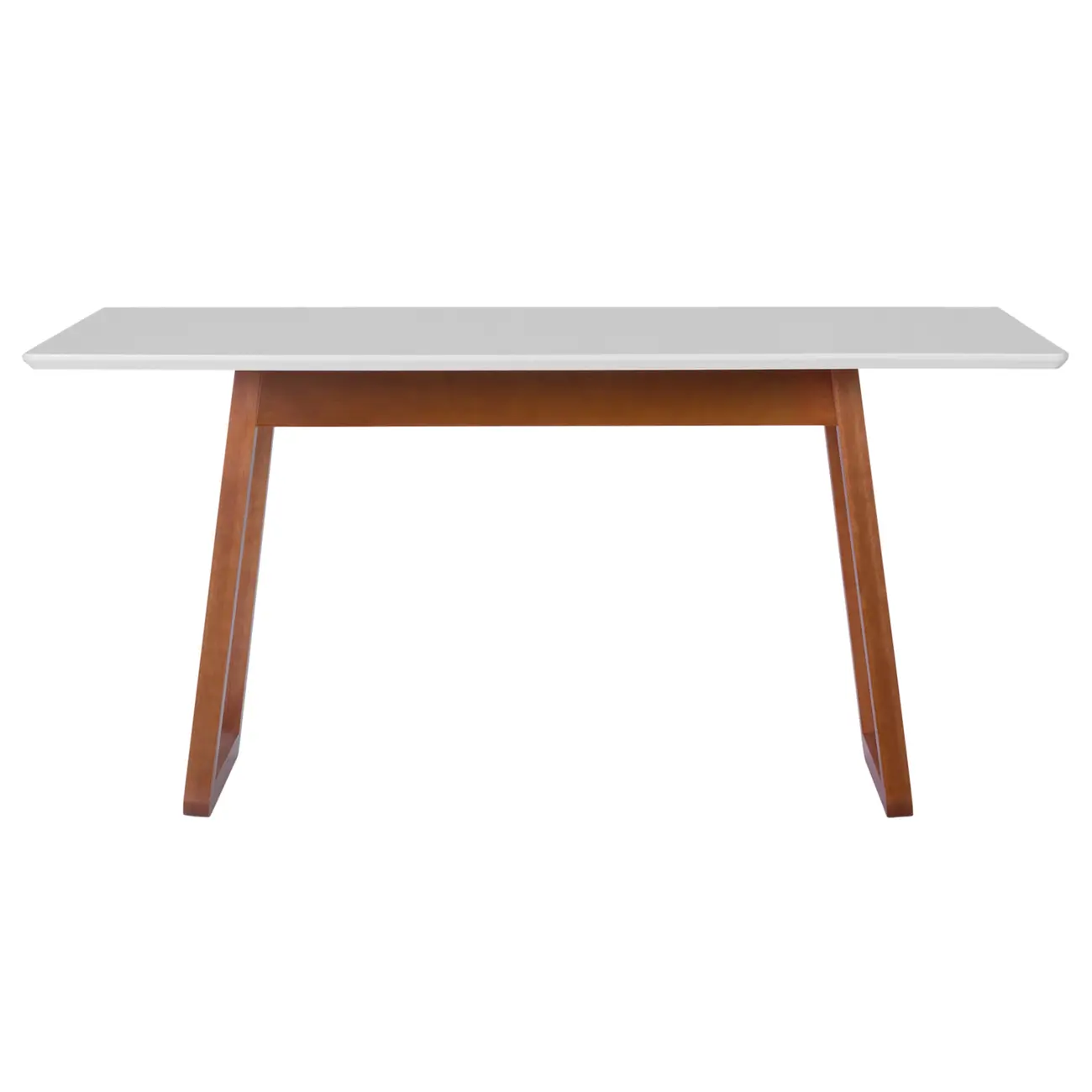 MESA DE JANTAR 1,60 M X 90 CM QUEST - NOZES/BRANCO - Foto 1