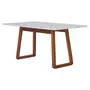 MESA DE JANTAR 1,60 M X 90 CM QUEST - NOZES/BRANCO - Foto 2