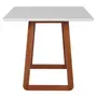 MESA DE JANTAR 1,60 M X 90 CM QUEST - NOZES/BRANCO - Foto 3