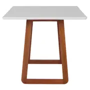 MESA DE JANTAR 1,60 M X 90 CM QUEST - NOZES/BRANCO - Foto 3