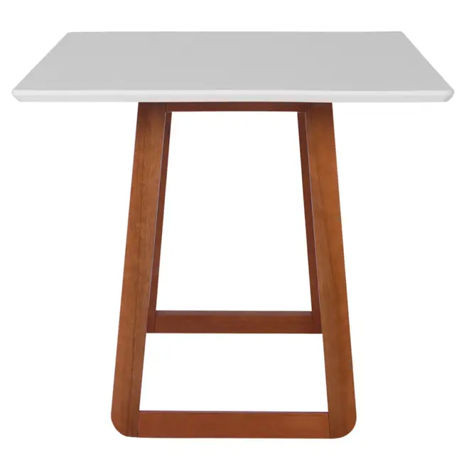 MESA DE JANTAR 1,60 M X 90 CM QUEST - NOZES/BRANCO - Foto 3