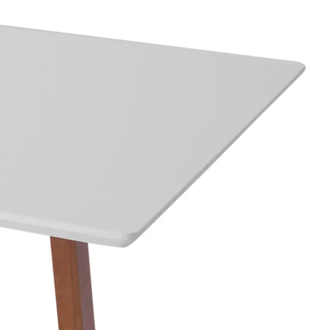 MESA DE JANTAR 1,60 M X 90 CM QUEST - NOZES/BRANCO - Foto 4