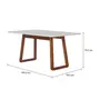 MESA DE JANTAR 1,60 M X 90 CM QUEST - NOZES/BRANCO - Foto 5
