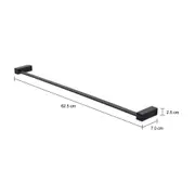 PORTA-TOALHA 62 CM LINEATTI - PRETO - Foto 3