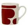 CANECA 330 ML BLOBING GROW - BRANCO/TERRACOTA - Foto 1