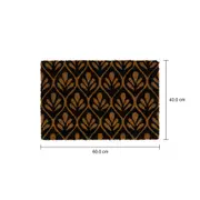 CAPACHO 40 CM X 60 CM EMPEROR - FIBRA CLARA/PRETO - Foto 11