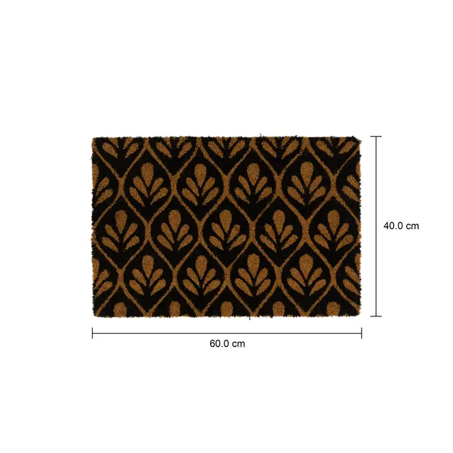 CAPACHO 40 CM X 60 CM EMPEROR - FIBRA CLARA/PRETO - Foto 11