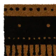 CAPACHO 40 CM X 60 CM MIREMBA - FIBRA CLARA/PRETO - Foto 2