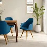 CADEIRA GIRATÓRIA KLOE - TAUARI/ULTRAMARINE PROFUNDO - Foto 12