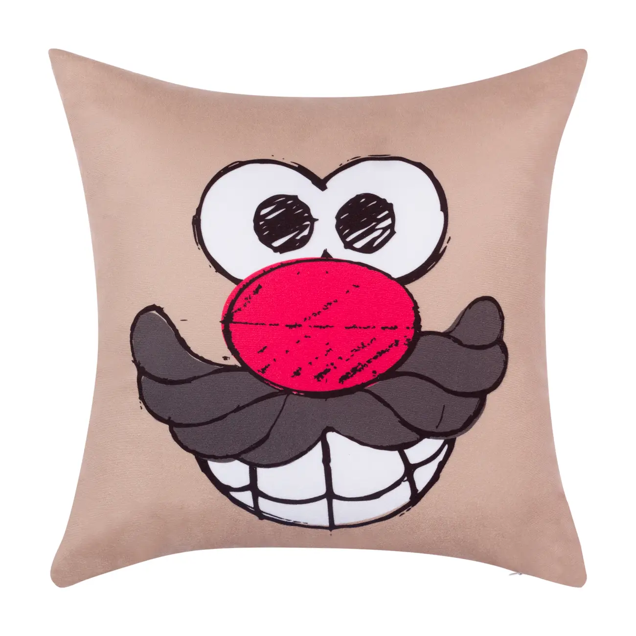 ALMOFADA 43 CM X 43 CM MR. POTATO HEAD - BEGE/VERMELHO - Foto 1