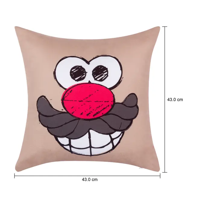 ALMOFADA 43 CM X 43 CM MR. POTATO HEAD - BEGE/VERMELHO - Foto 4