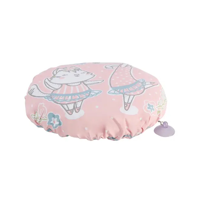 TOUCA BANHO COM VENTOSA PETIT TUTU - ROSA CLARO/AZUL CLARO - Foto 1