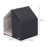 CASINHA PARA PET STUDIO - PRETO/CAMELO - Foto 7