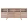 BUFFET 4 PORTAS 1,72 M X 44 CM MADEIRA DE SOL - CINZA WASHED/INCOLOR - Foto 1