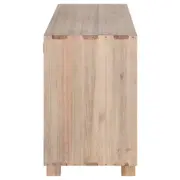BUFFET 4 PORTAS 1,72 M X 44 CM MADEIRA DE SOL - CINZA WASHED/INCOLOR - Foto 5
