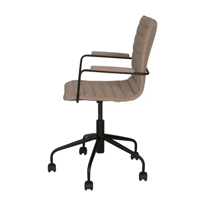 CADEIRA HOME OFFICE FENIKS - PRETO/BEGE - Foto 3