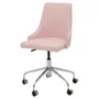 CROMADO/QUARTZO ROSA - CADEIRA HOME OFFICE DANDY