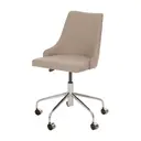 CROMADO/BEGE - CADEIRA HOME OFFICE DANDY