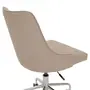 CADEIRA HOME OFFICE DANDY - CROMADO/BEGE - Foto 5