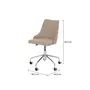 CADEIRA HOME OFFICE DANDY - CROMADO/BEGE - Foto 9