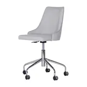 CADEIRA HOME OFFICE DANDY - CROMADO/CINZA - Foto 1