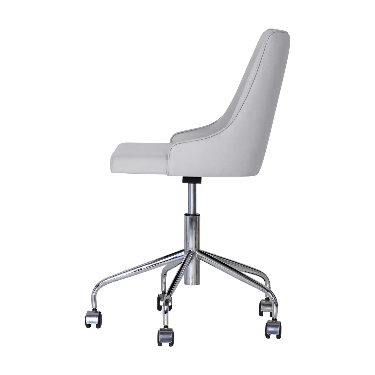 CADEIRA HOME OFFICE DANDY - CROMADO/CINZA - Foto 3