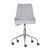 CADEIRA HOME OFFICE DANDY - CROMADO/CINZA - Foto 2
