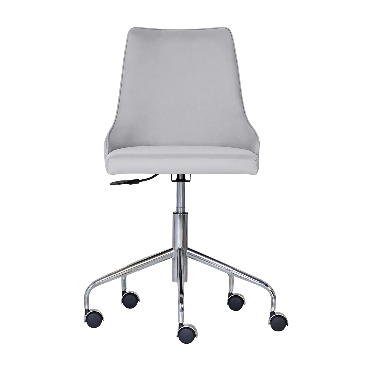 CADEIRA HOME OFFICE DANDY - CROMADO/CINZA - Foto 2