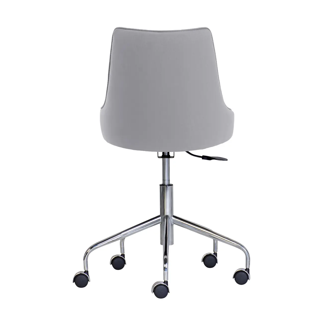 CADEIRA HOME OFFICE DANDY - CROMADO/CINZA - Foto 4