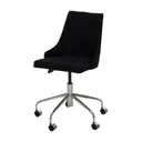 CROMADO/PRETO - CADEIRA HOME OFFICE DANDY