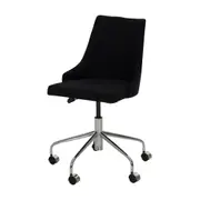 CADEIRA HOME OFFICE DANDY - CROMADO/PRETO - Foto 1