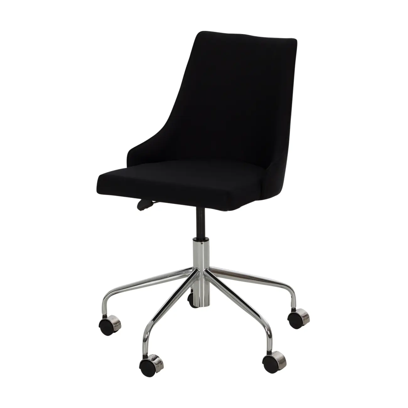 CADEIRA HOME OFFICE DANDY - CROMADO/PRETO - Foto 1