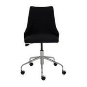 CADEIRA HOME OFFICE DANDY - CROMADO/PRETO - Foto 2