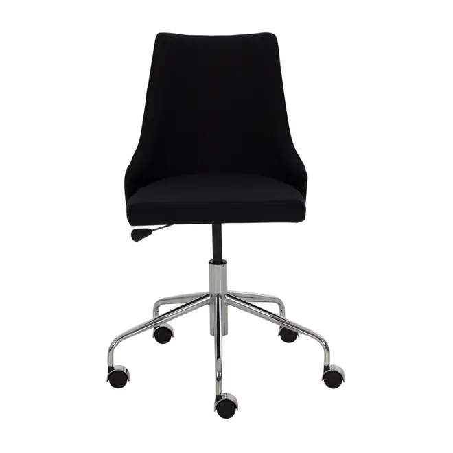 CADEIRA HOME OFFICE DANDY - CROMADO/PRETO - Foto 2