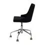 CADEIRA HOME OFFICE DANDY - CROMADO/PRETO - Foto 3