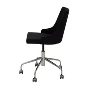 CADEIRA HOME OFFICE DANDY - CROMADO/PRETO - Foto 3