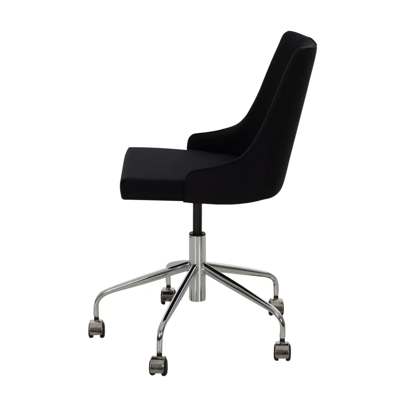 CADEIRA HOME OFFICE DANDY - CROMADO/PRETO - Foto 3