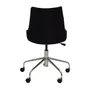 CADEIRA HOME OFFICE DANDY - CROMADO/PRETO - Foto 8