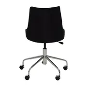 CADEIRA HOME OFFICE DANDY - CROMADO/PRETO - Foto 8