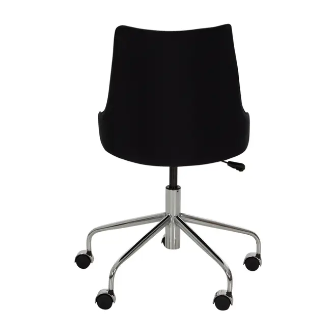 CADEIRA HOME OFFICE DANDY - CROMADO/PRETO - Foto 8
