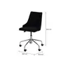 CADEIRA HOME OFFICE DANDY - CROMADO/PRETO - Foto 9