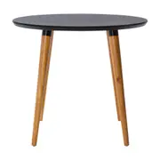 MESA REDONDA 90 CM JADE - NOZES/PRETO - Foto 1