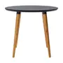 MESA REDONDA 90 CM JADE - NOZES/PRETO - Foto 1