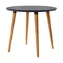 MESA REDONDA 90 CM JADE - NOZES/PRETO - Foto 2