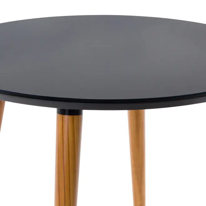 MESA REDONDA 90 CM JADE - NOZES/PRETO - Foto 3
