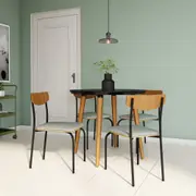 MESA REDONDA 90 CM JADE - NOZES/PRETO - Foto 5