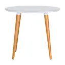 NOZES/BRANCO - MESA REDONDA 90 CM JADE