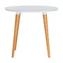 NOZES/BRANCO - MESA REDONDA 90 CM JADE