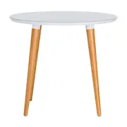 MESA REDONDA 90 CM JADE - NOZES/BRANCO - Foto 1