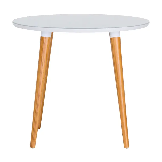 MESA REDONDA 90 CM JADE - NOZES/BRANCO - Foto 1